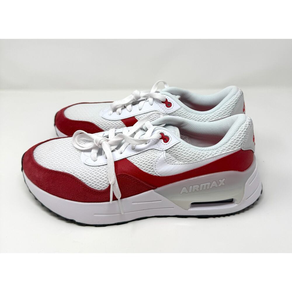 Nike Men's AirMax Systm, White/Red, Size 11 - Picture 4 of 6